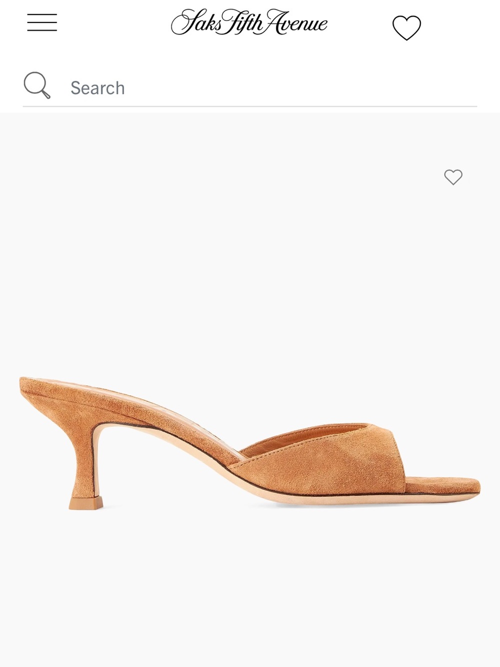 STAUD Caramel Suede Open-Toe Kitten-Heel Mules - Picture 5 of 12